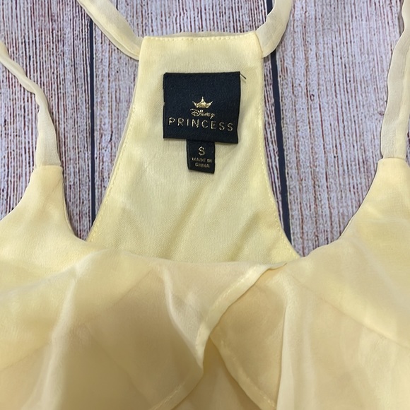 🌸 Clearance! 🌸 Yellow Ruffle Top Mini Dress Size S - Picture 5 of 9